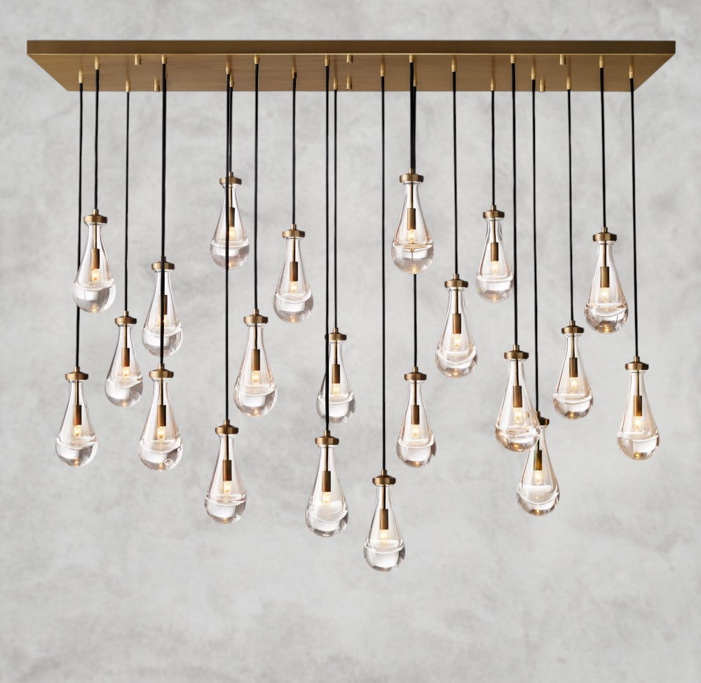 Rain Rectangular Chandelier 54", 72"